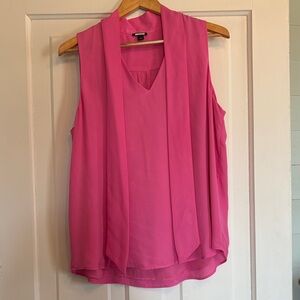 Ann Taylor Vibrant Pink Sleeveless Blouse